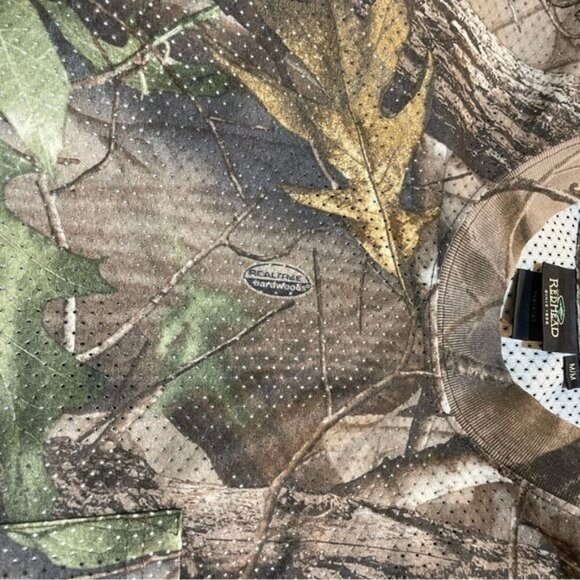 RedHead Mens Camouflage Short Sleeve Hunting Shirt Medium Polyester - Picture 9 of 16
